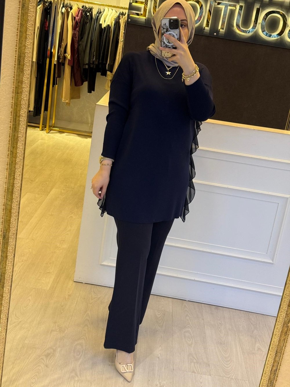 GHİSA Şifon Mix Merserize Rahat Tunik