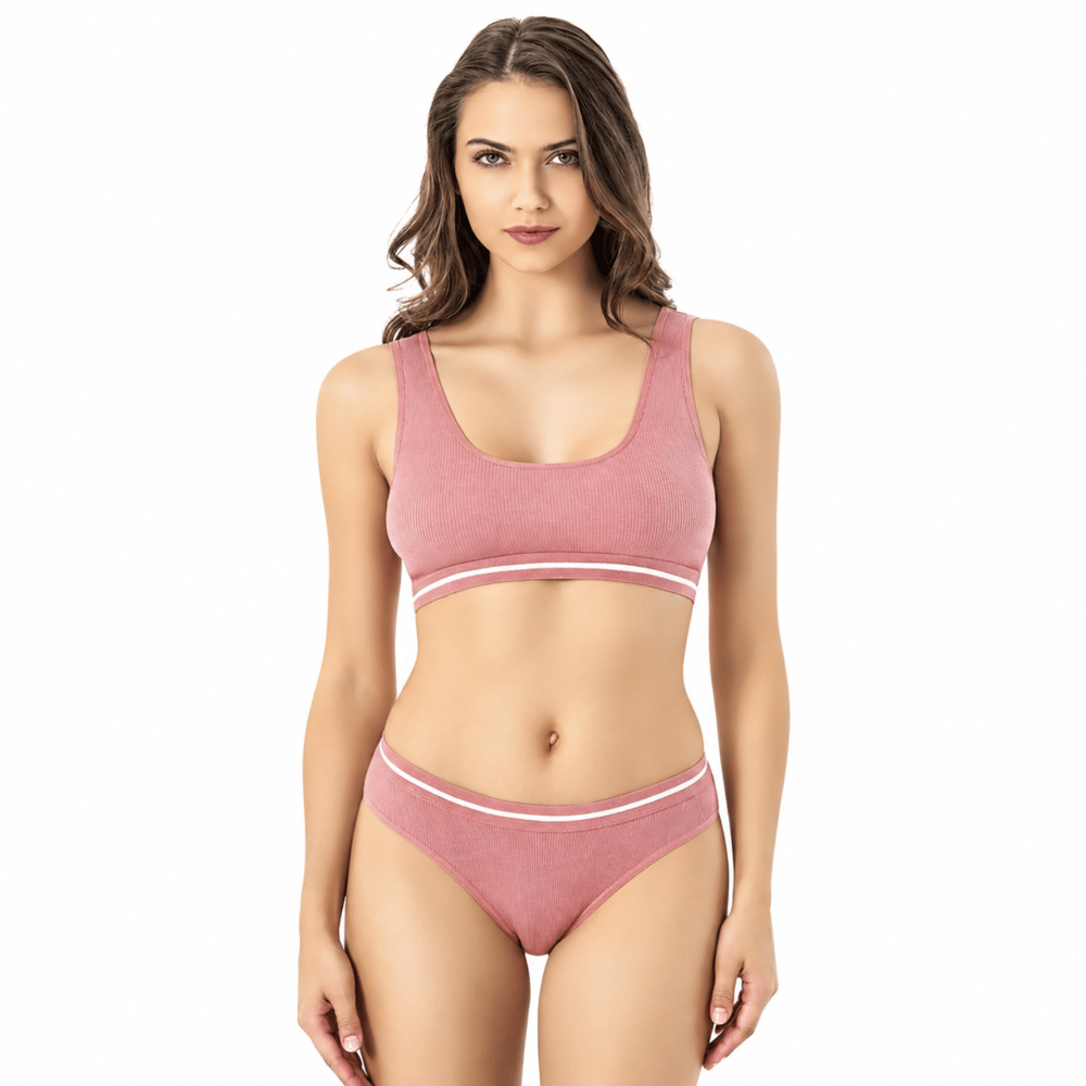 Kota 4511 Kadın Kaşkorse Pedli Büstiyer ve Bikini Külot İkili Takım