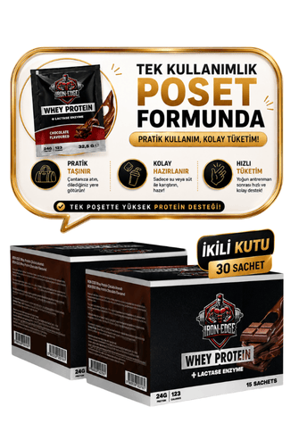 WHEY PROTEİN 30 TEKLİ 32,5 gr SAŞE