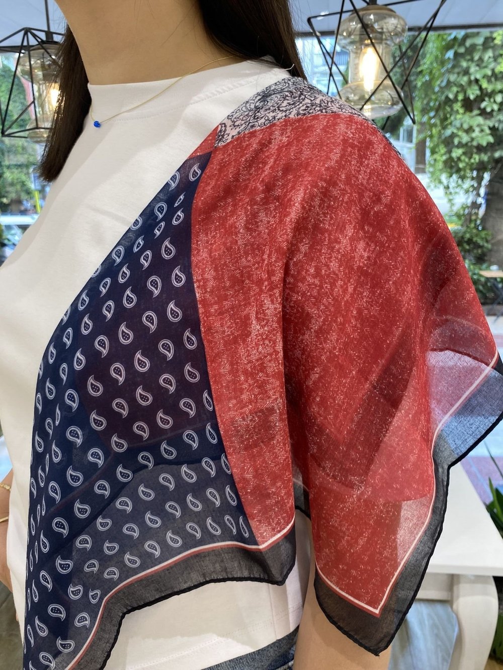 55*55 Pamuk Dokulu Bandana Fular