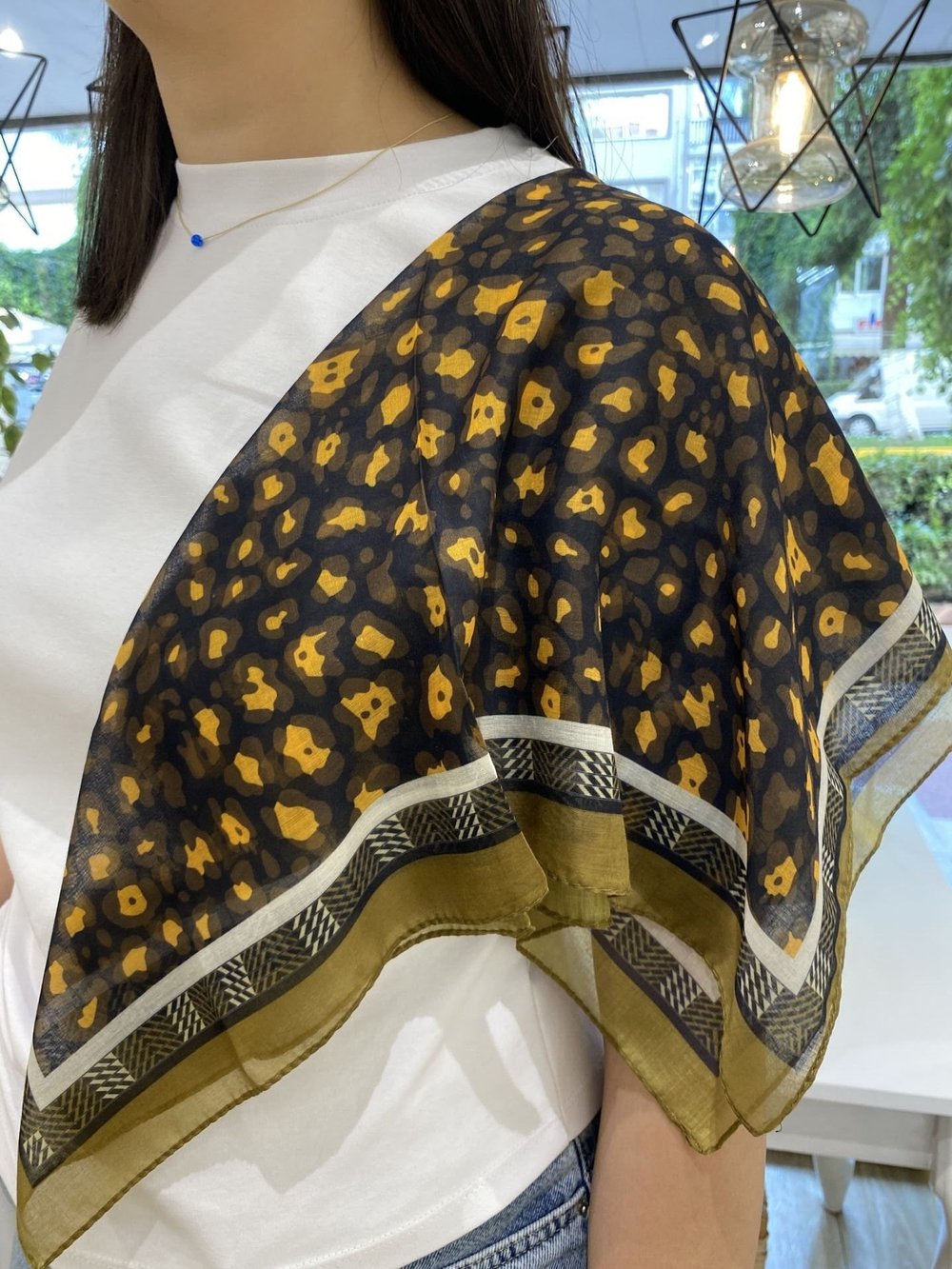 55*55 Pamuk Dokulu Bandana Fular