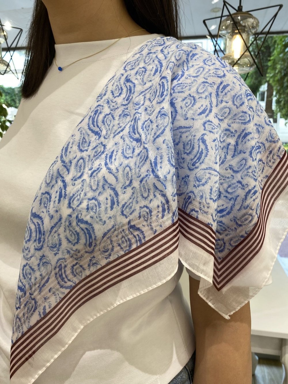 55*55 Pamuk Dokulu Bandana Fular