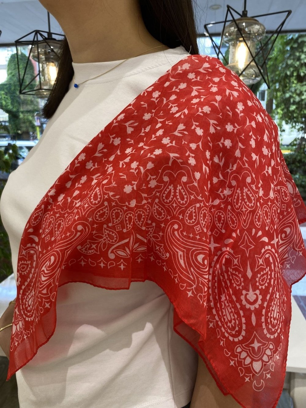 55*55 Pamuk Dokulu Bandana Fular