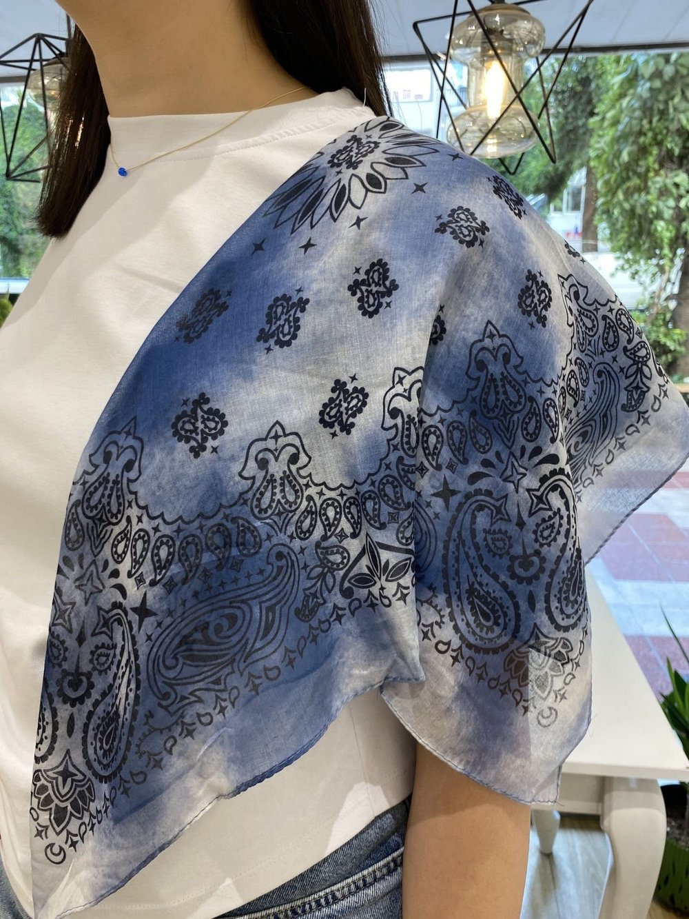 55*55 Pamuk Dokulu Bandana Fular