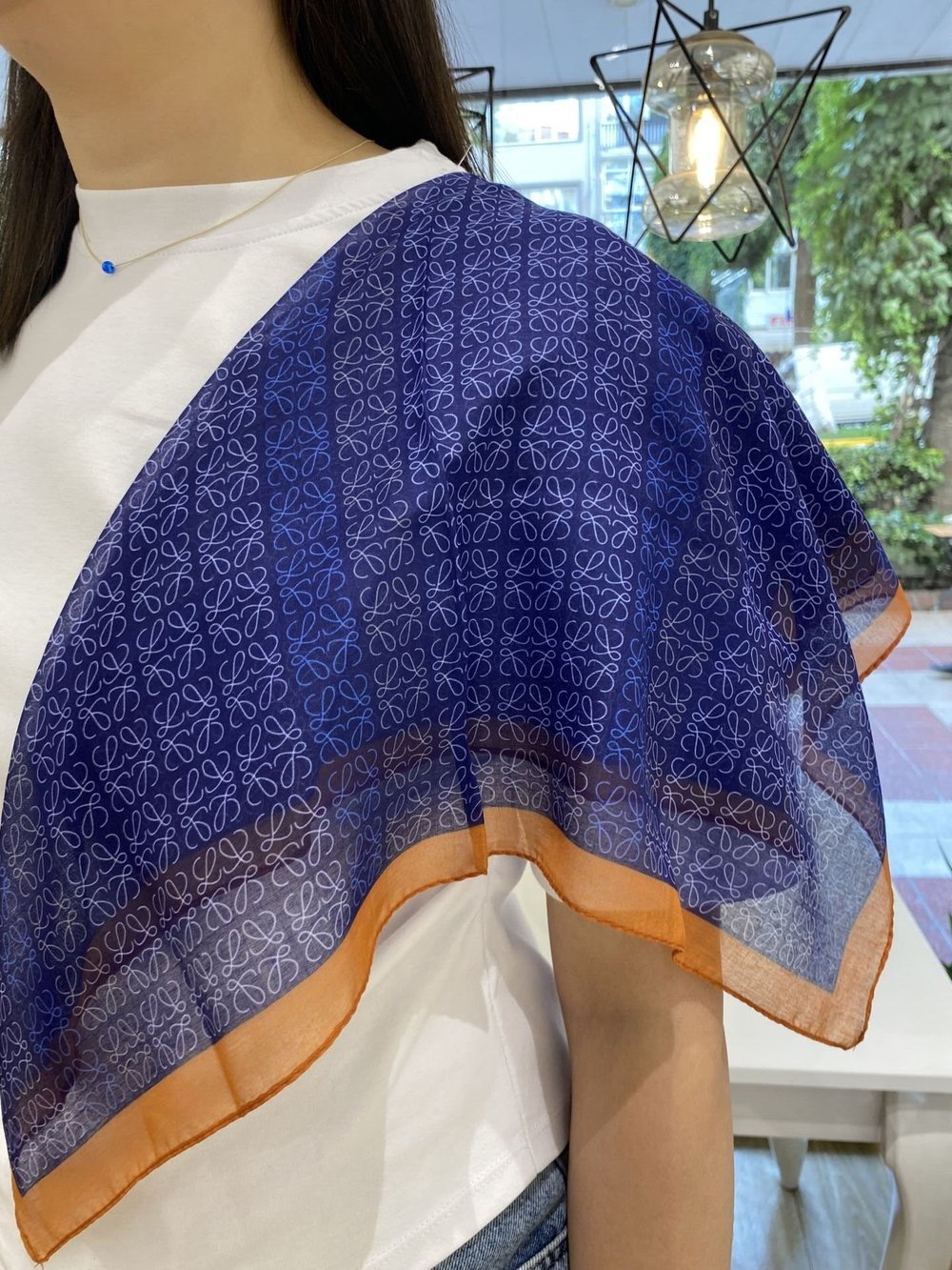 55*55 Pamuk Dokulu Bandana Fular