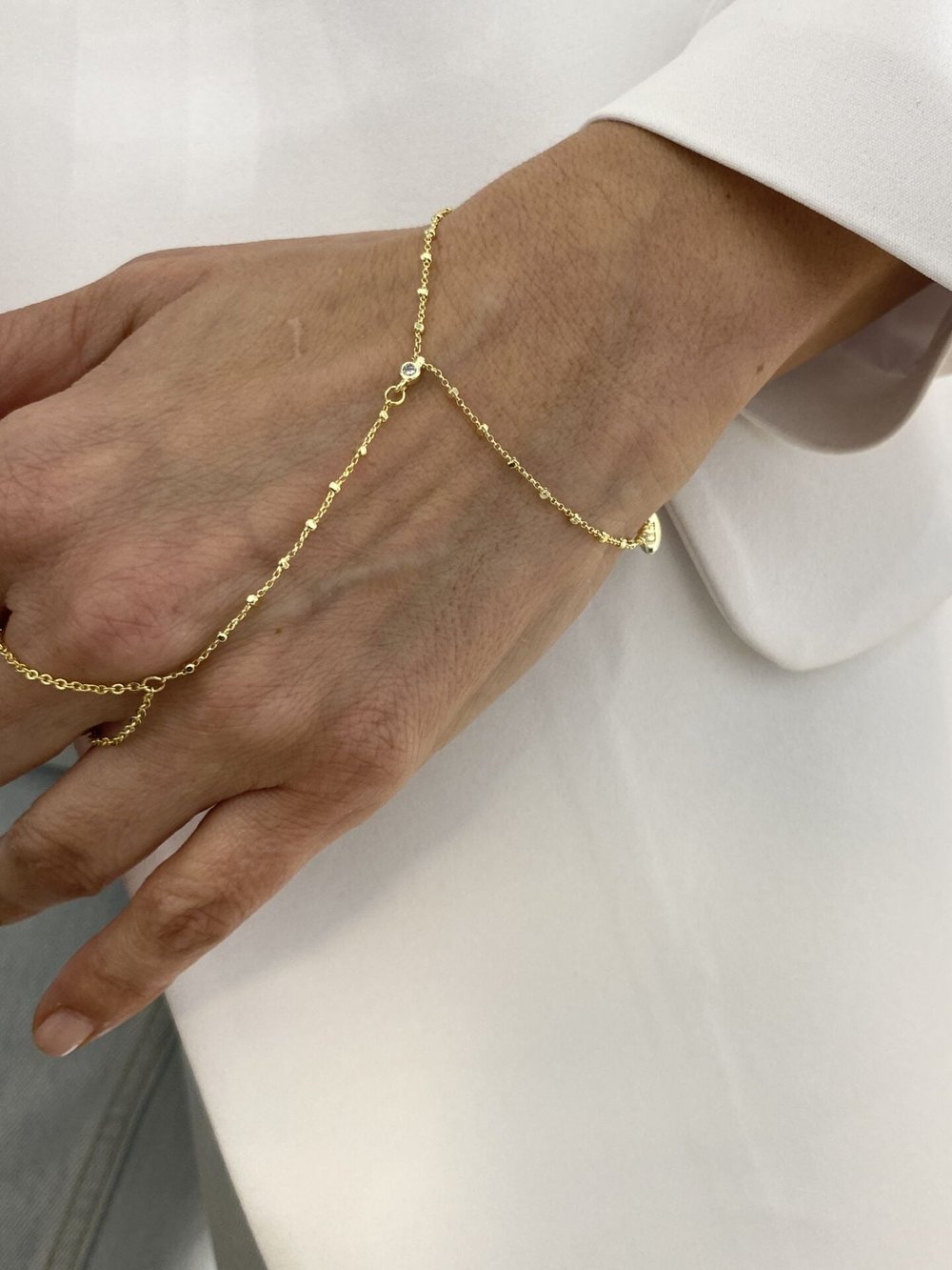 Altın Kaplama Tek Taş Detaylı Dorikalı Şahmeran Gold