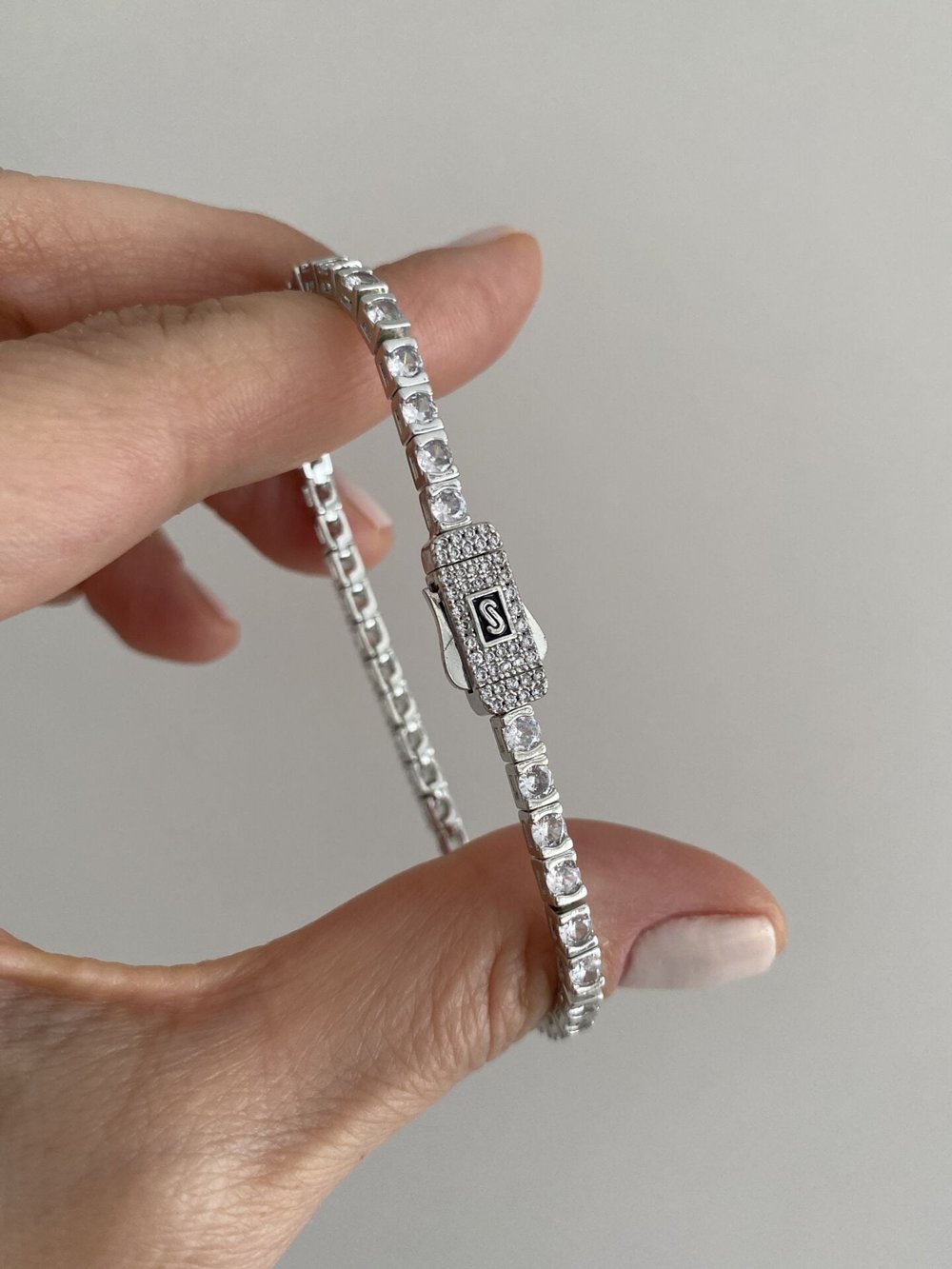 S Kilit Su Yolu Bileklik (18cm) Gümüş Renk