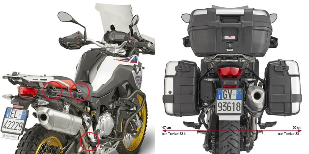 GIVI PLR5127 BMW F750GS - F800GS - F850GS - F900 (18-26) F850GS ADVENTURE (19-23) YAN ÇANTA TAŞIYICI