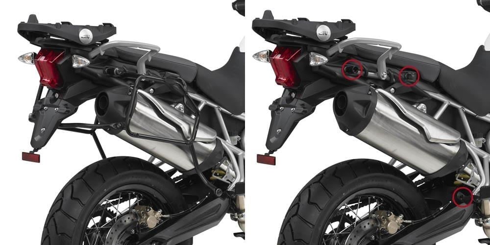 KAPPA KLR6409 TRIUMPH TIGER 800 - 800XC - 800XR (11-17) YAN ÇANTA TAŞIYICI