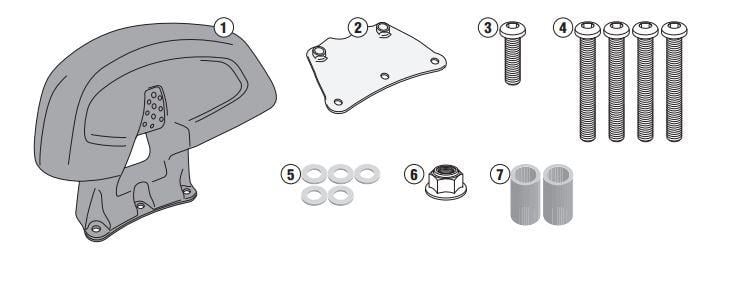 KAPPA KTB2120A YAMAHA TRICITY 125-155 (14-25) SISSYBAR