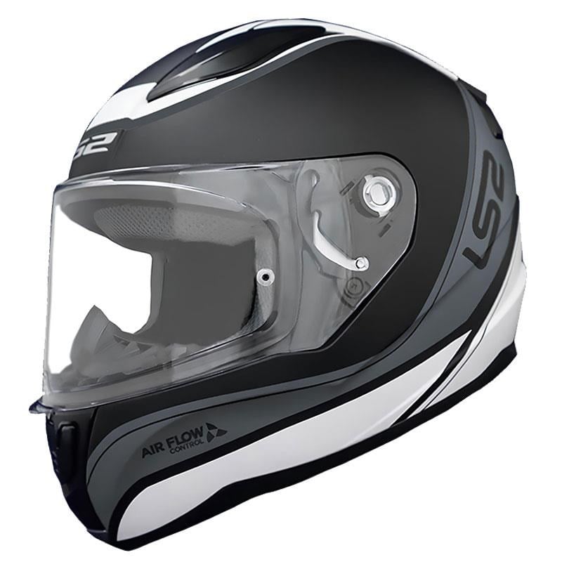 LS2 RAPID 2 DEEPER MAT BEYAZ-SİYAH KASK