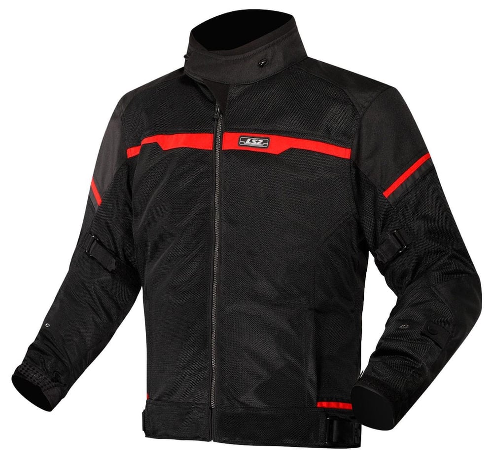 LS2 RIVA MONT YAZLIK SİYAH-KIRMIZI