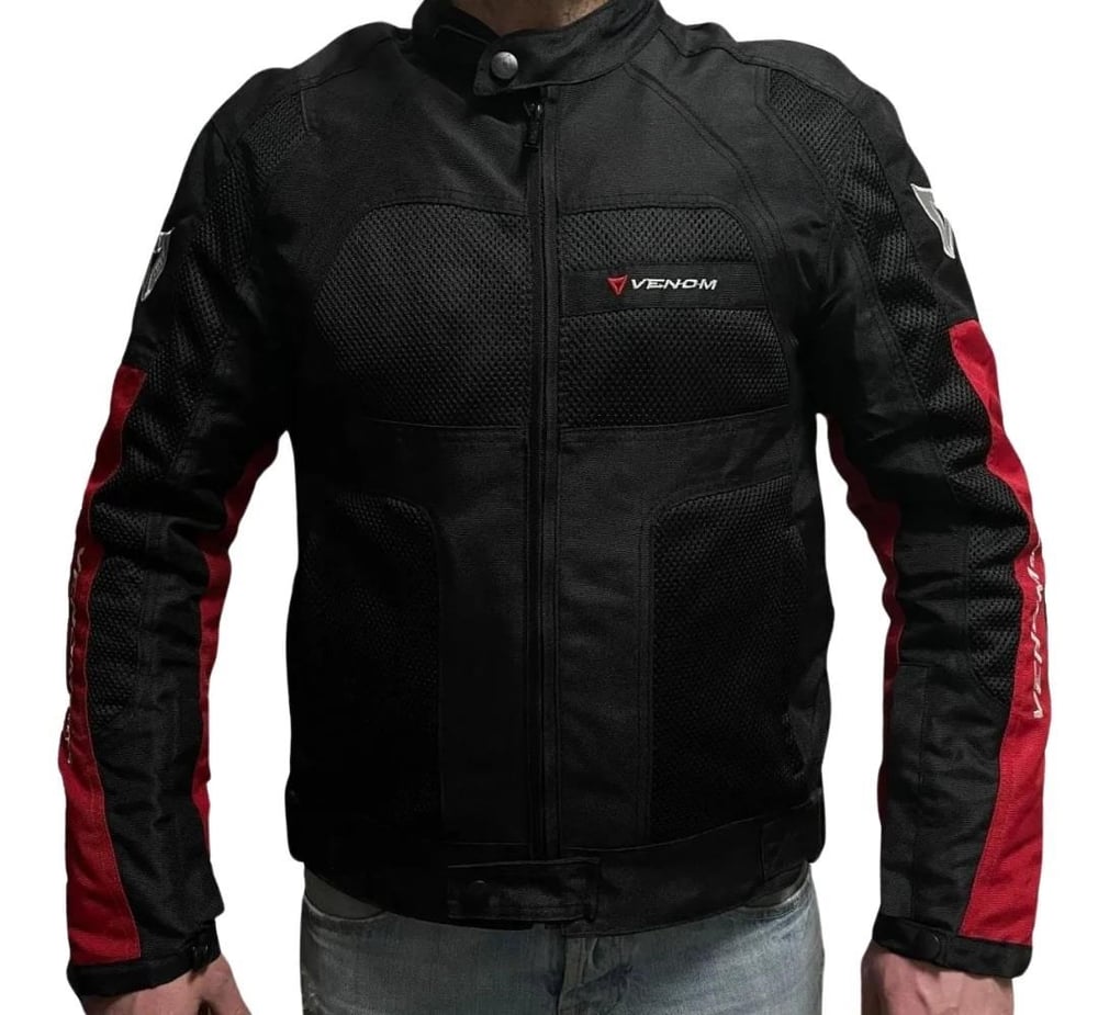 VENOM DYNAMIC 4 MEVSİM MOTOSİKLET MONTU KIRMIZI - SİYAH