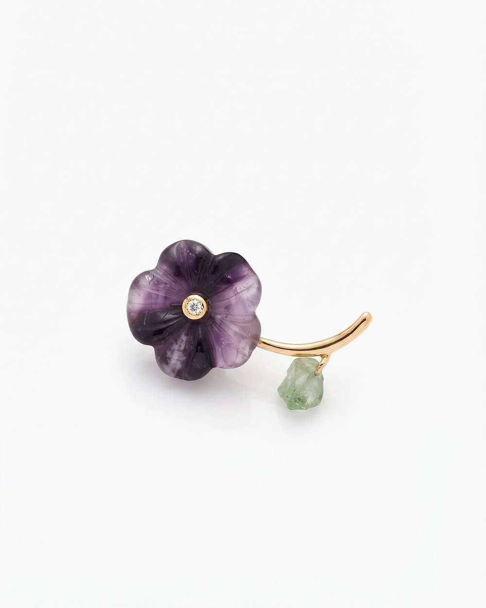 Amethyst Bloom Broş