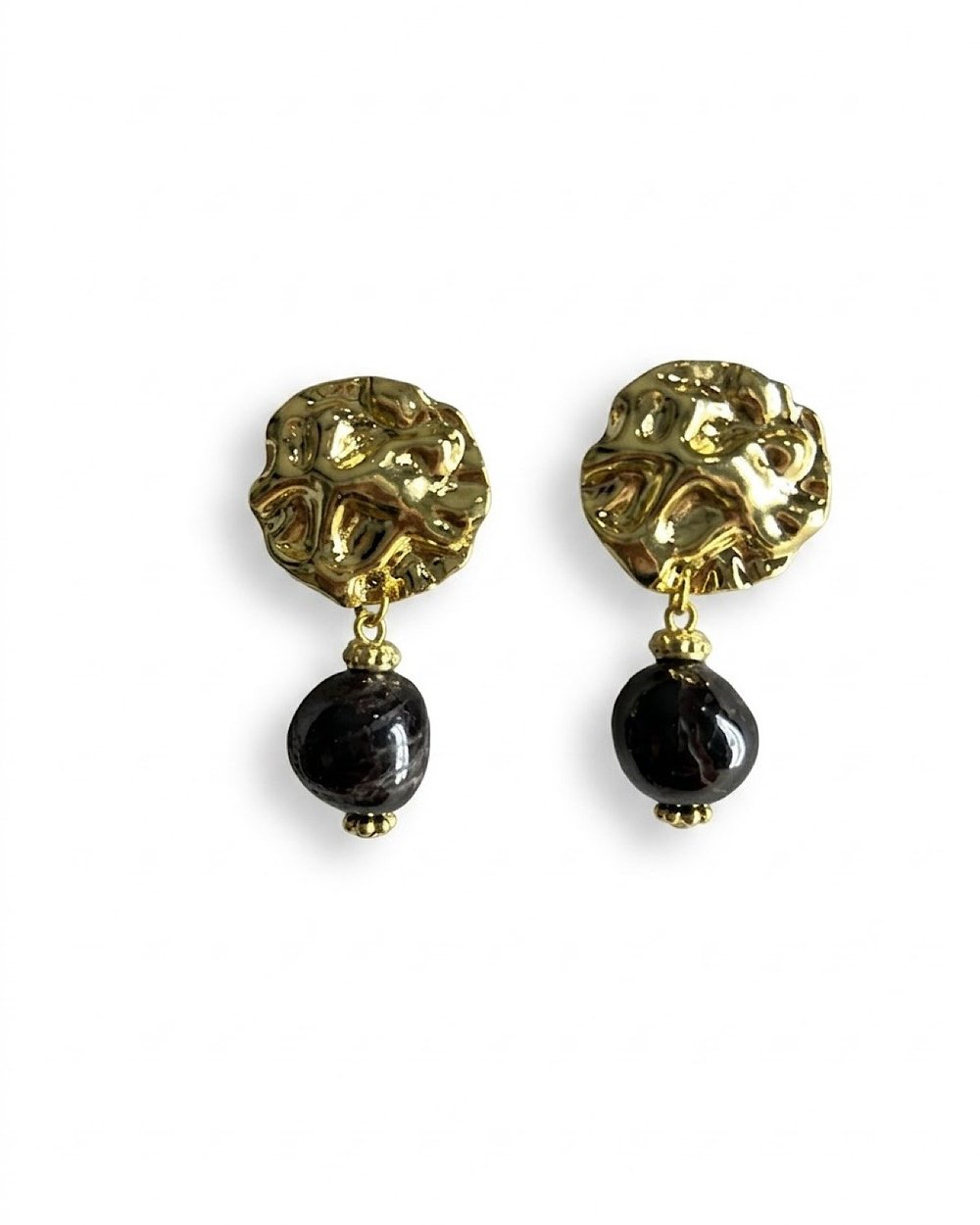 Garnet Doğaltaş Sallantılı Küpe