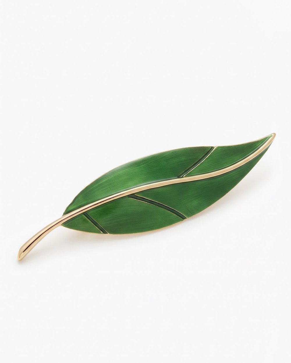 Verde Leaf Gold Broş