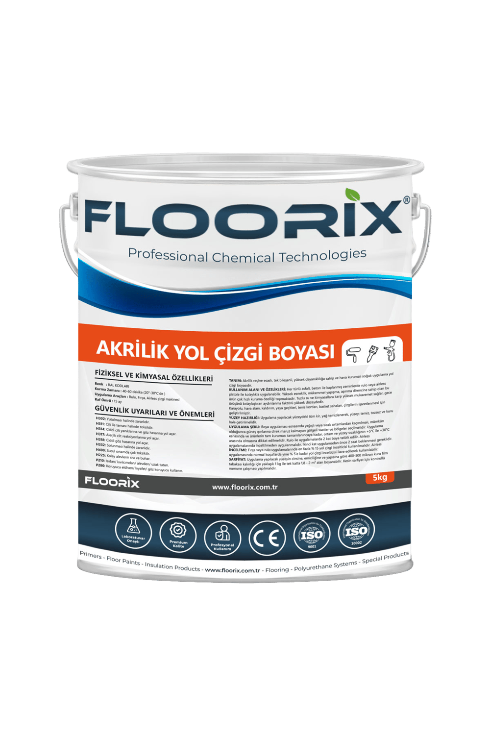 Floorix Akrilik Yol Çizgi Boyası