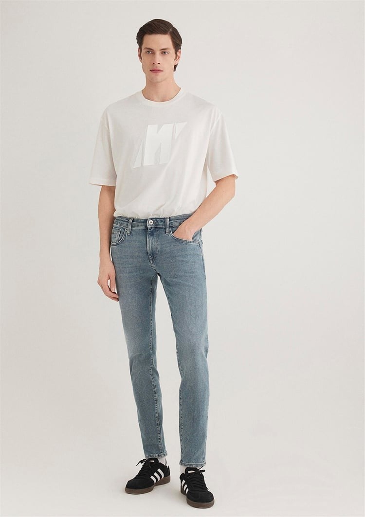 Mavi JAMES Shaded indigo Mavi Pro Denim Erkek Kot Pantolon M0042489555
