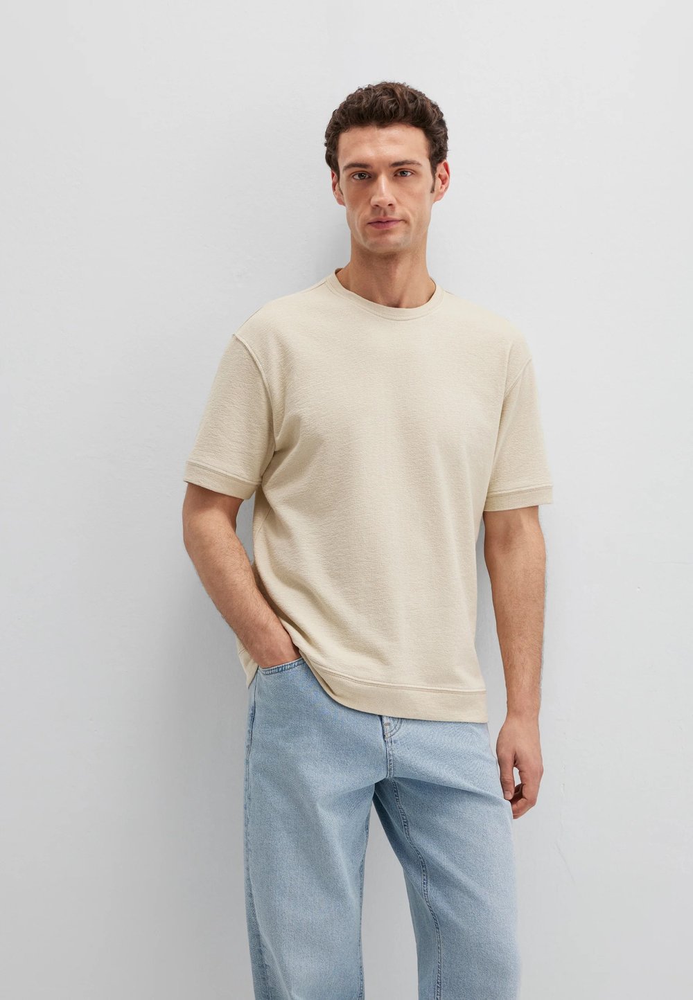 Mavi KISA KOL TİŞÖRT Overcast Bej Erkek T-Shirt M0613161-70325