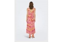Only ONLALMA LIFE POLY NOEMI LONG DRESS AOP Pembe Kadın Elbise 15290796