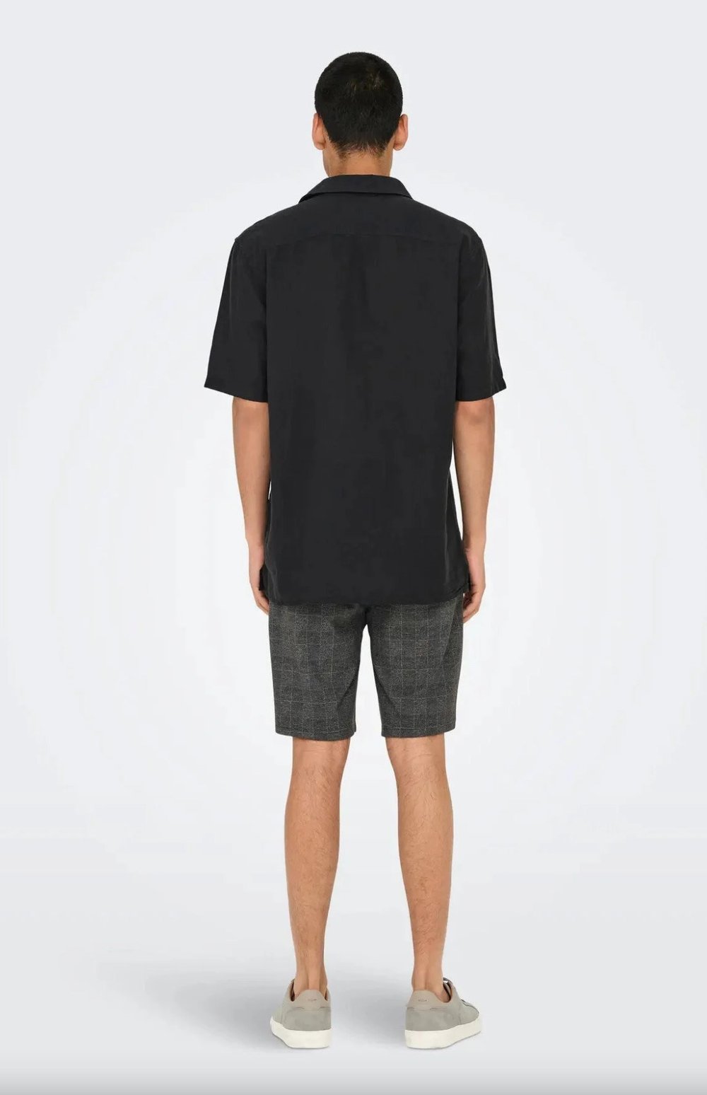 Only&Sons ONSCAIDEN LIFE RGSS 1PKT LINENBLEND NOOS Siyah Erkek Gömlek 22031805