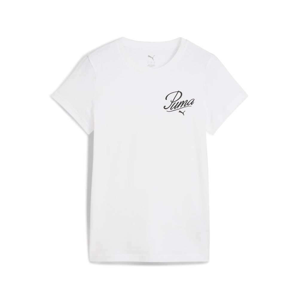 Puma SCRIPT Tee Beyaz Kadın T-Shirt 68498202