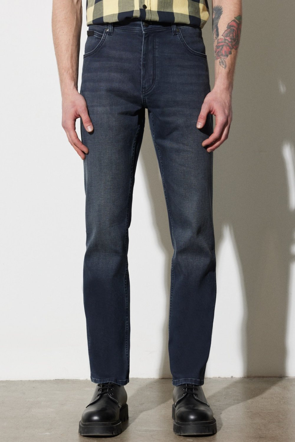 Wrangler Texas Jean  Pantolon Siyah Erkek Kot Pantolon W121026001