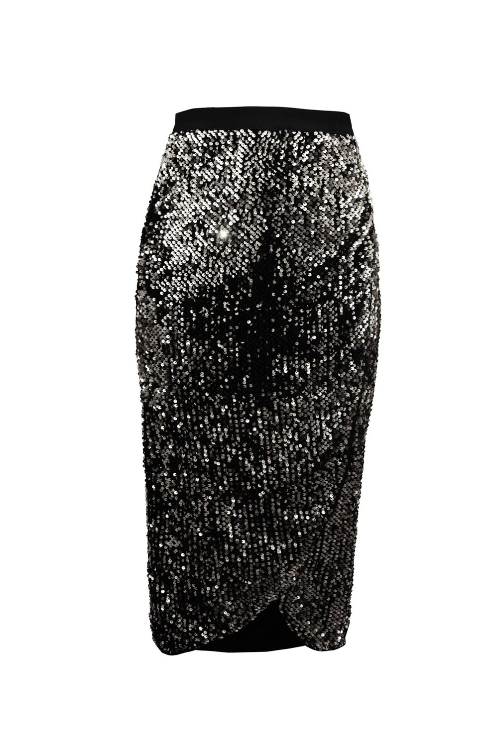 Silver Sequin Skirt