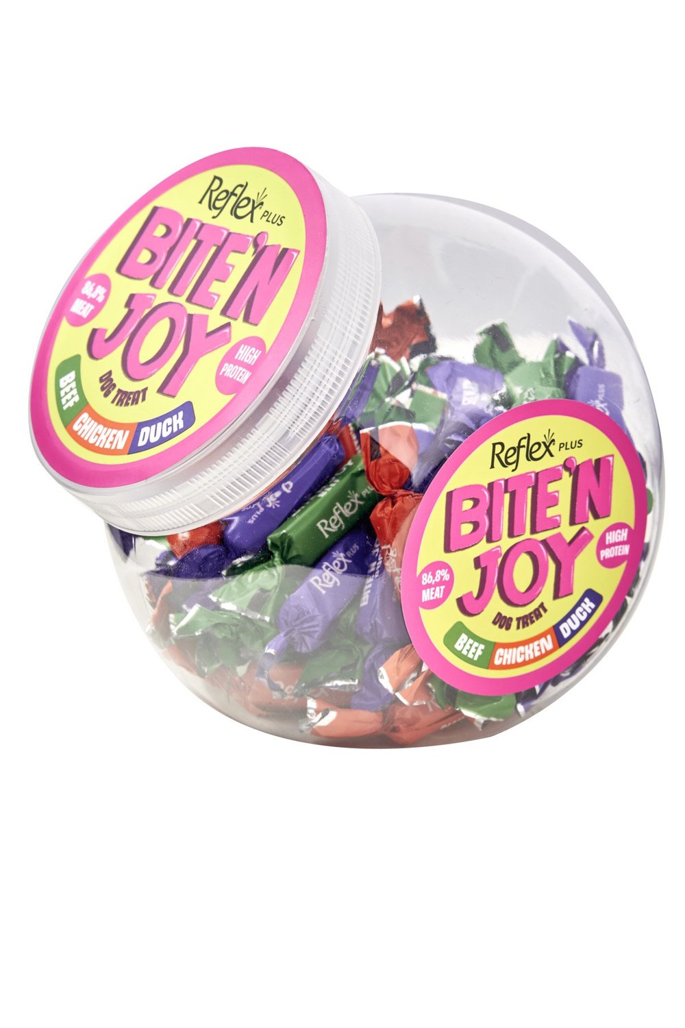 Plus Bite'n Joy - Dana Etli, Tavuklu ve Ördek Etli Köpek Ödül Maması 250g
