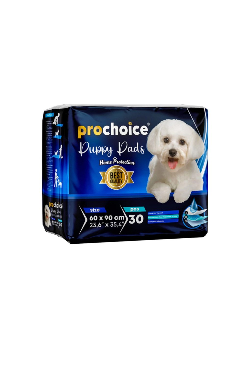 Puppy Pad, Köpek Tuvalet Alıştırma Pedi 30lu Paket 60x90 cm