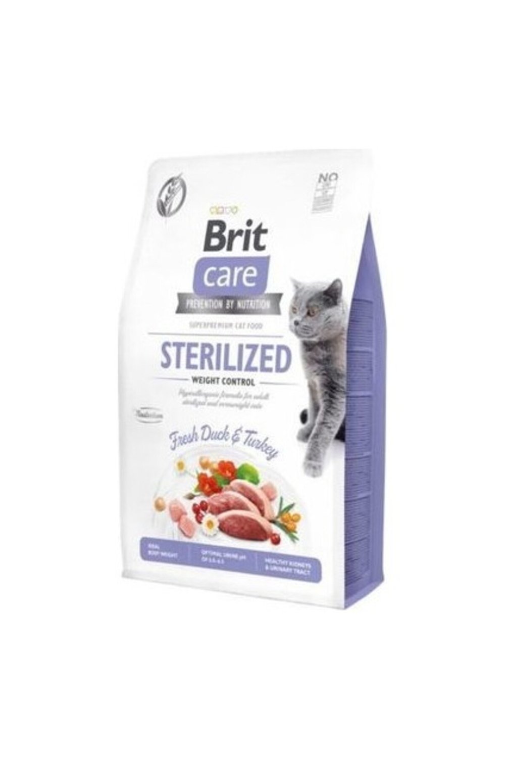 Tahılsız Kısır Kediler İçin Ördekli Kedi Maması 2 kg