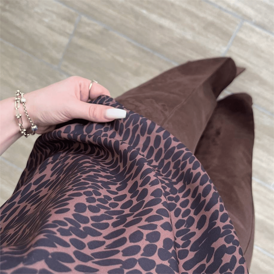 Leopar Kahve Bluz