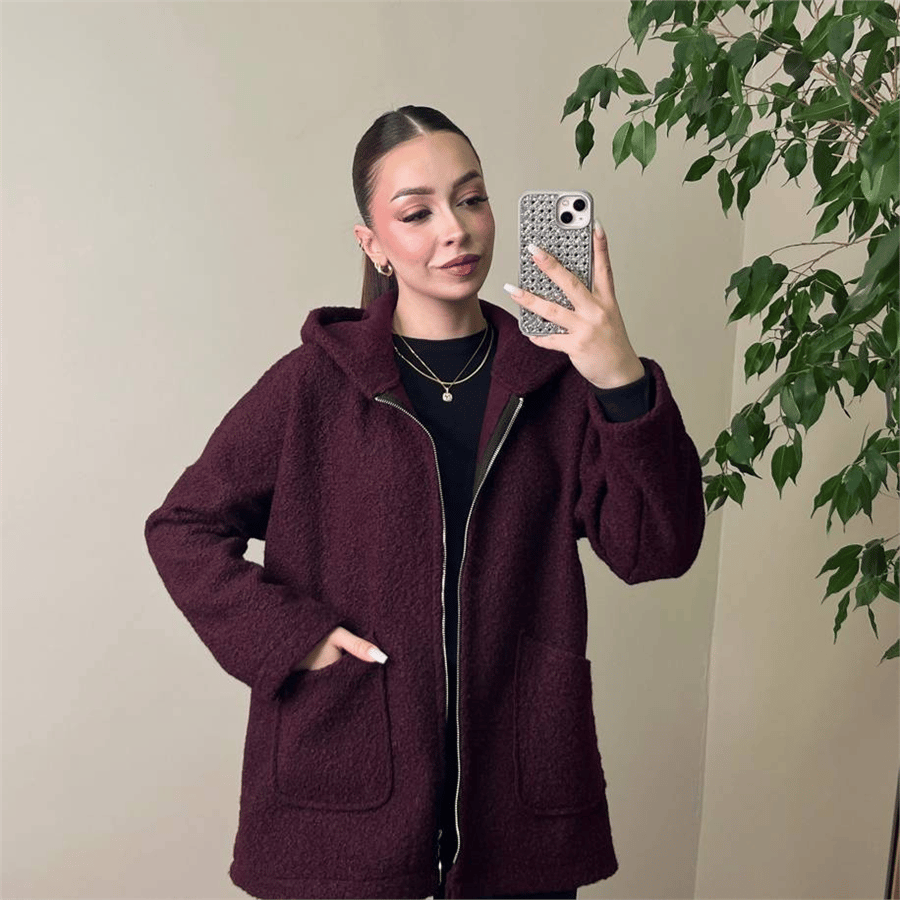 Premium Buklet Ceket Bordo
