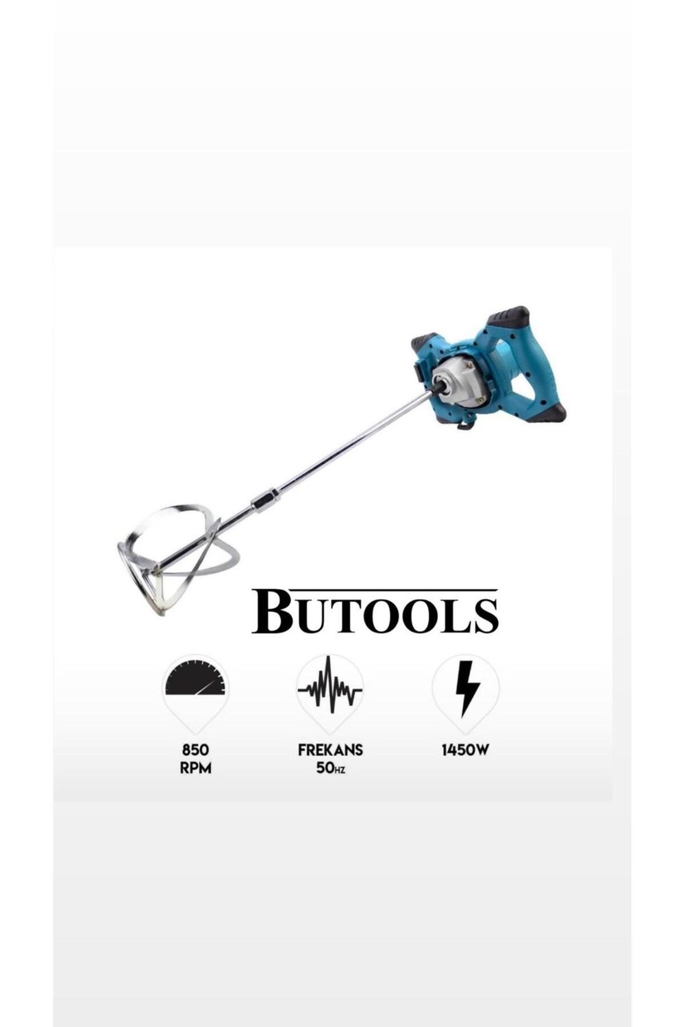 1450W Elektrikli Harç & Boya Karıştırıcı Mikser – 850 RPM