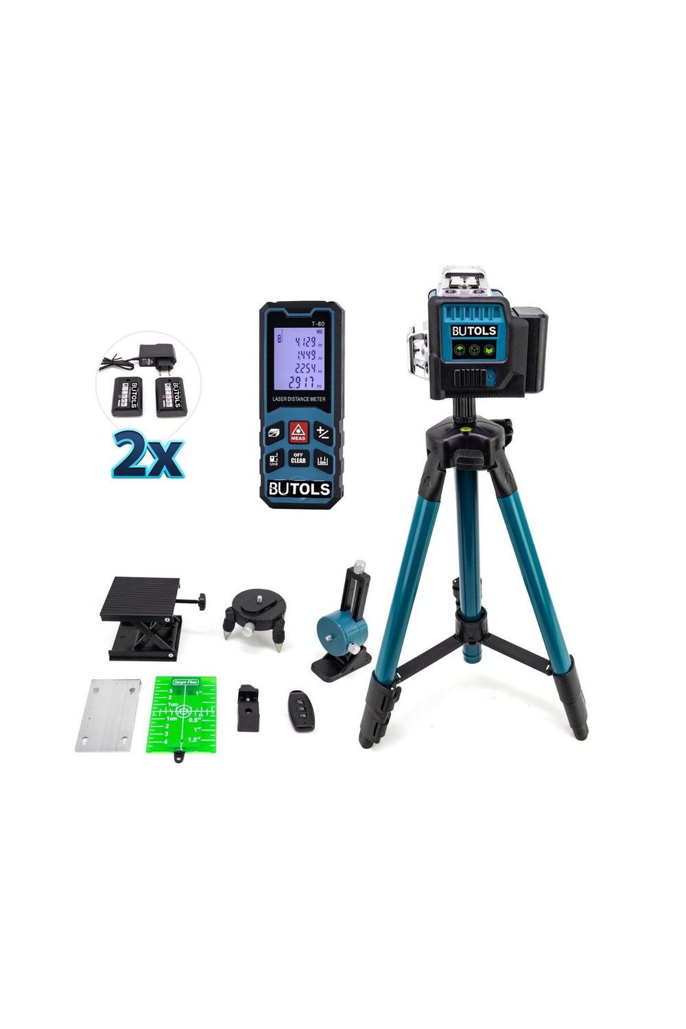 3 EKSEN 12 ÇİZGİLİ YATAY DİKEY GÖNYE 360 D GÖNYE LAZER TRIPOD AYAKLI