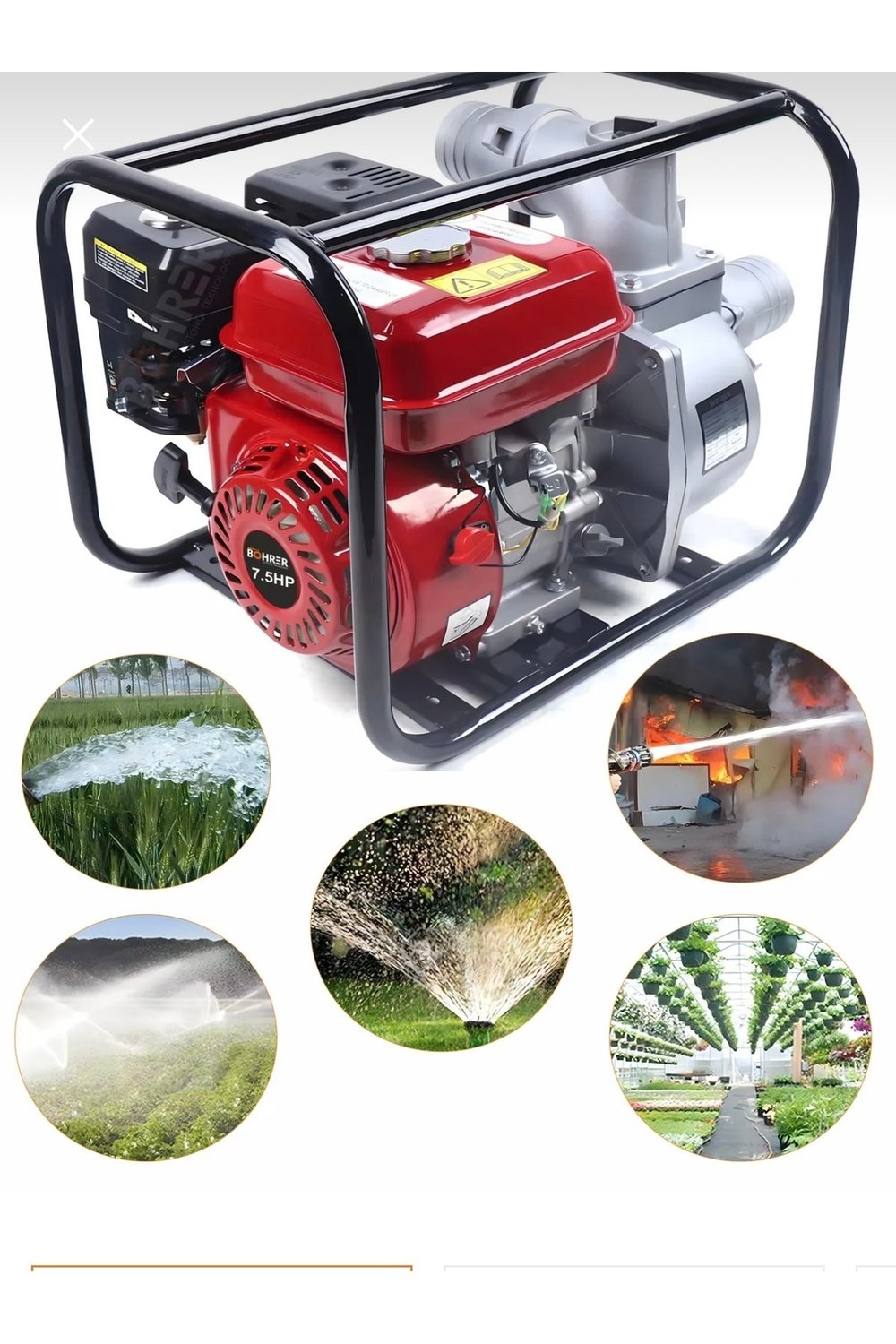 3’İNÇ SU MOTORU BENZİNLİ 2.8 HP 52 Cc
