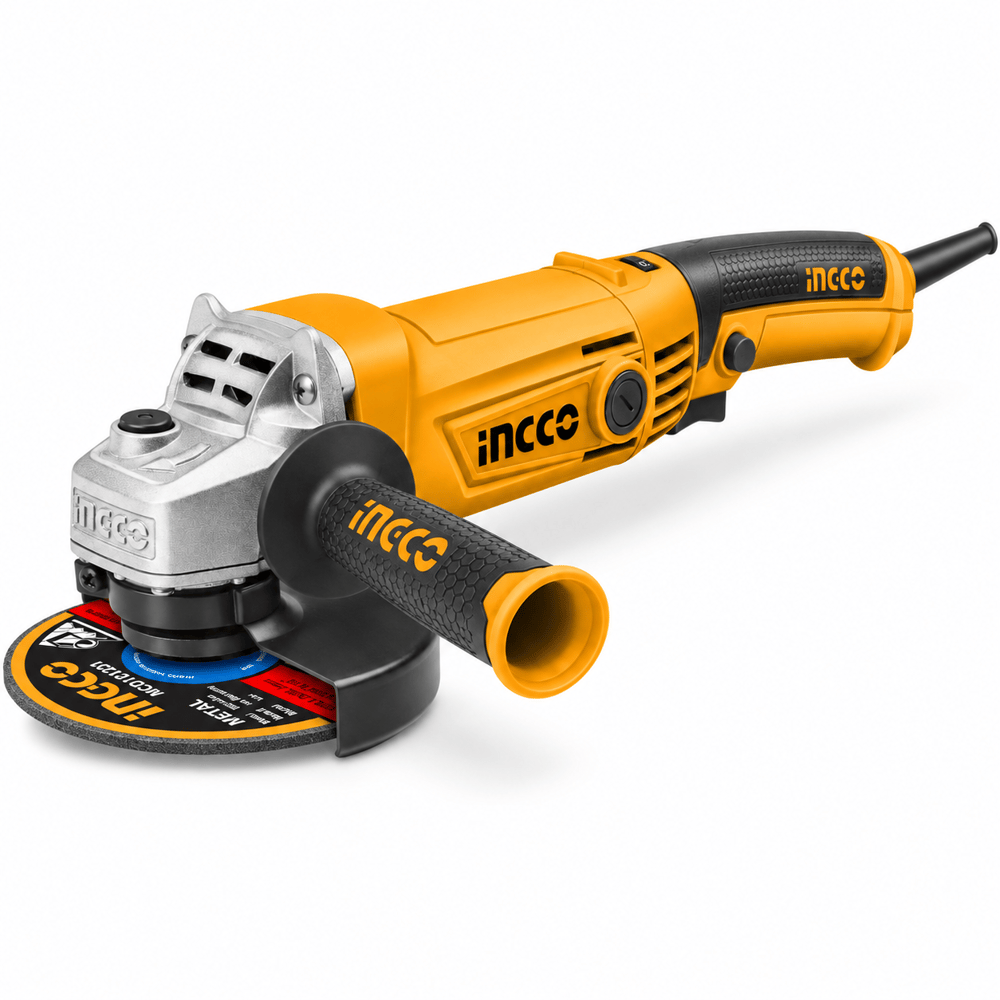 INGCO 125 mm Profesyonel Elektrikli Avuç Taşlama Makinesi – Devir Ayarlı Spiral