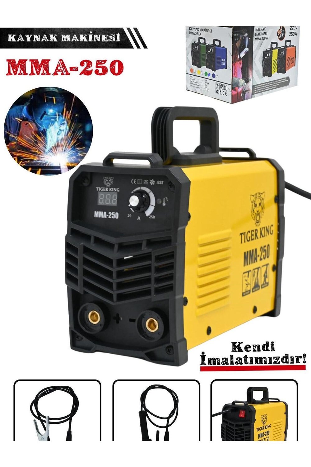KAYNAK MAKİNASI 250 AMPER SARI