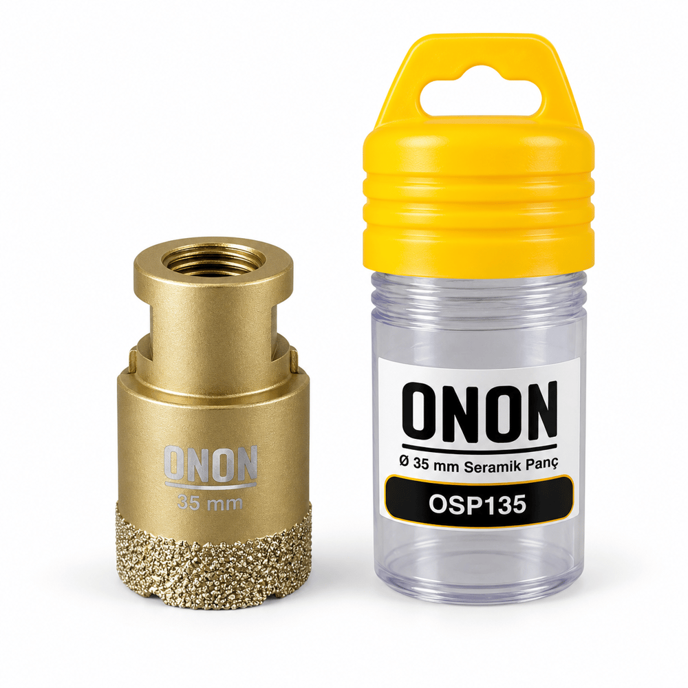 ONON 35 mm Seramik Panç Elmas Kaplı Delik Açma Ucu OSP135