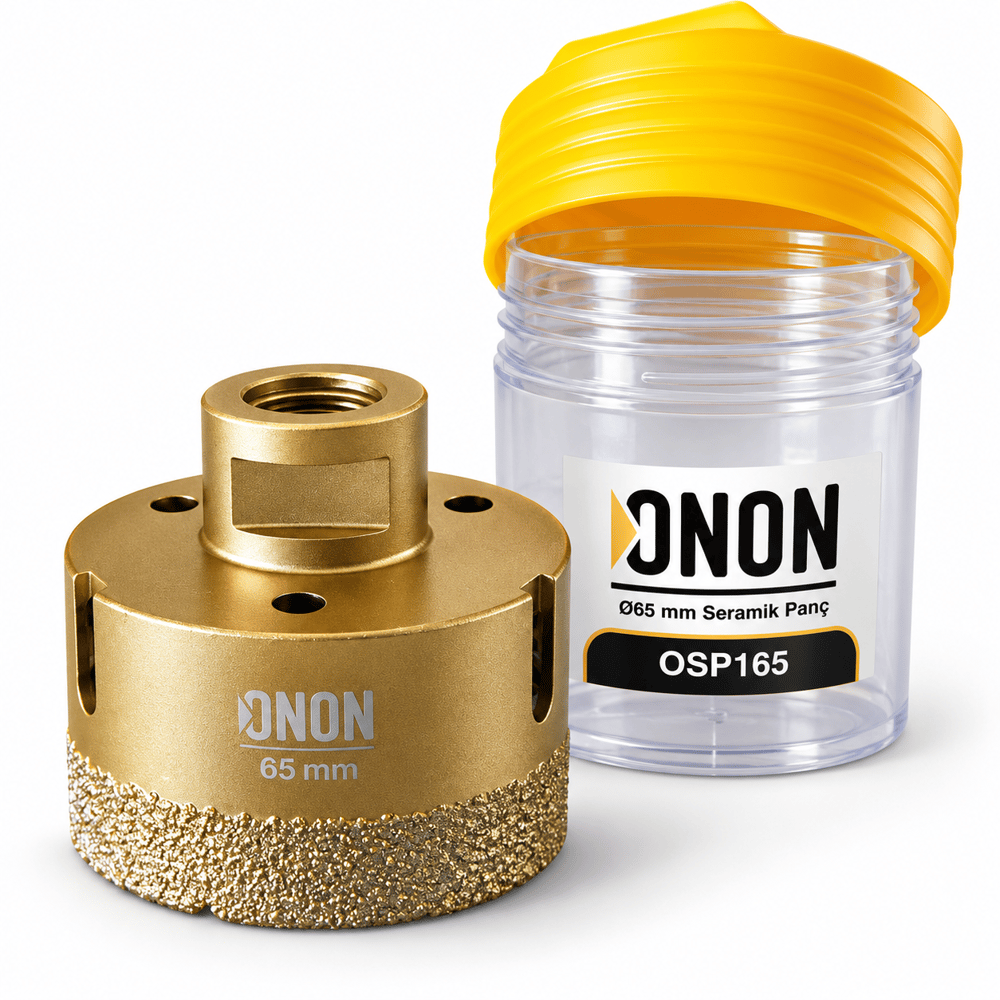 ONON 65 mm Seramik Panç Elmas Kaplı Delik Açma Ucu OSP165