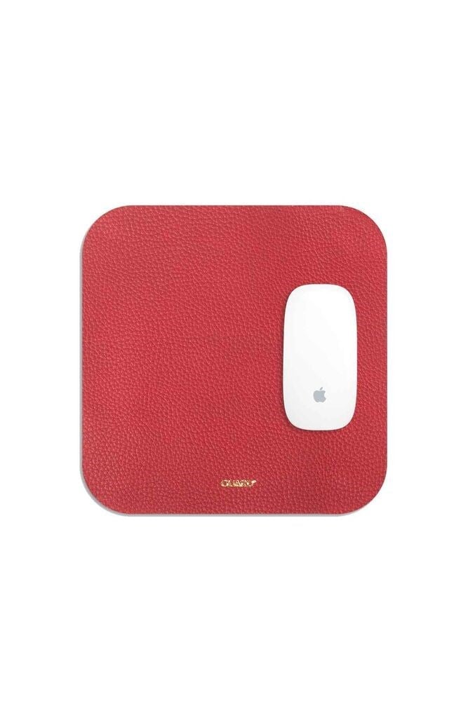 Guard Kırmızı Deri Mouse Pad 30 x 27 Cm