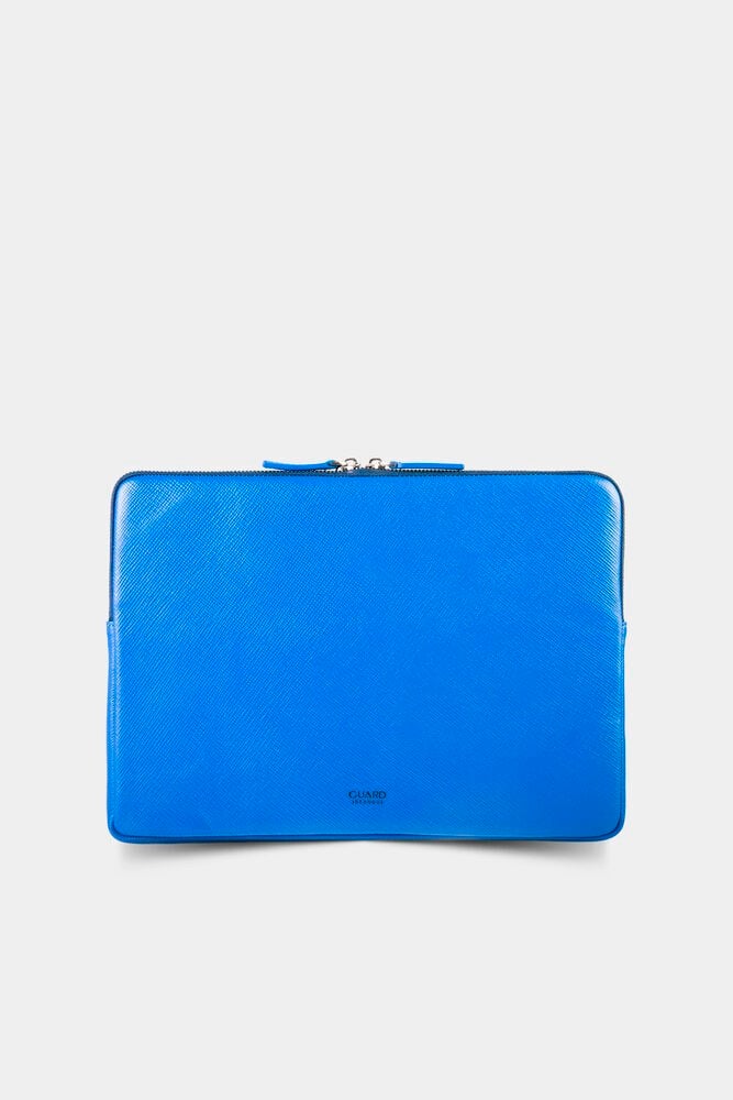 Guard Mavi Deri Clutch Çanta