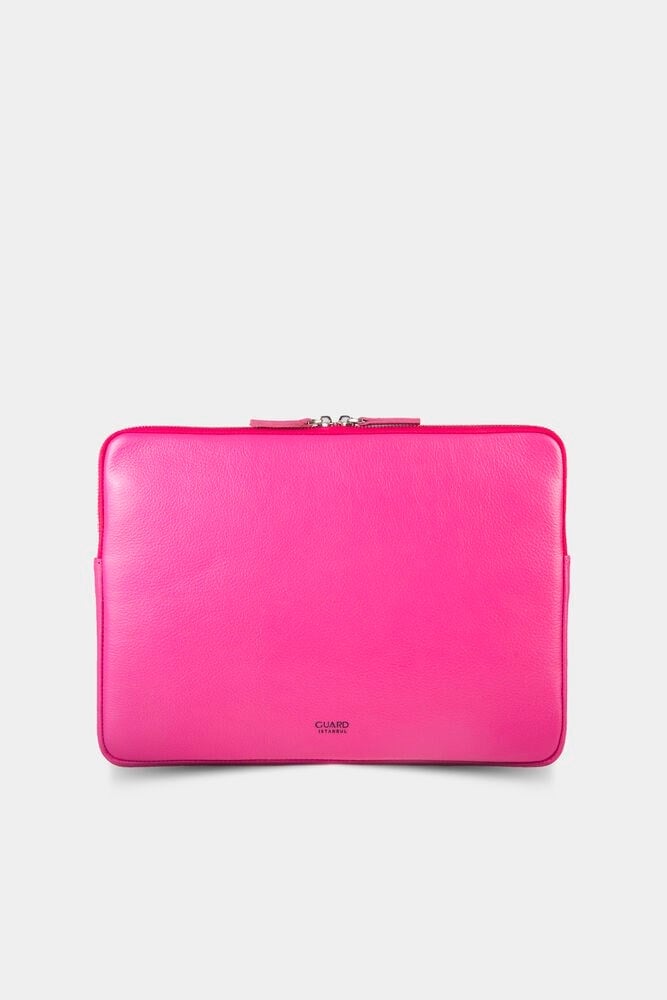 Guard Pembe Deri Clutch Çanta