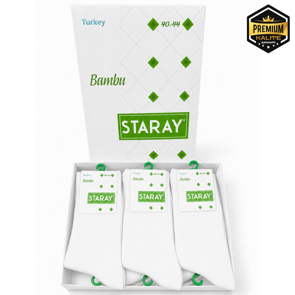 STARAY BAMBU ERKEK YARIM KONÇ ÇORAP 0548