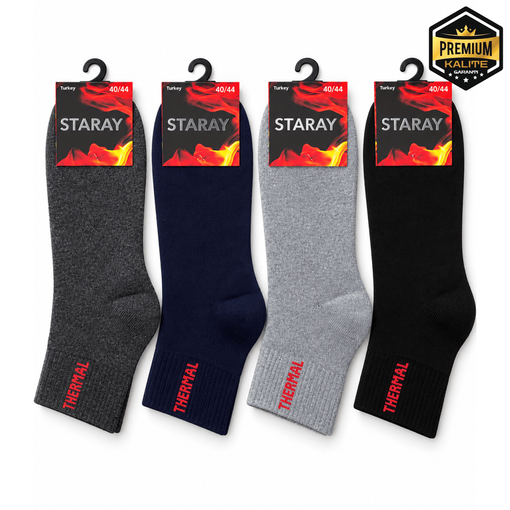 STARAY ERKEK TERMAL KIŞLIK YARIM KONÇ ÇORAP 0661