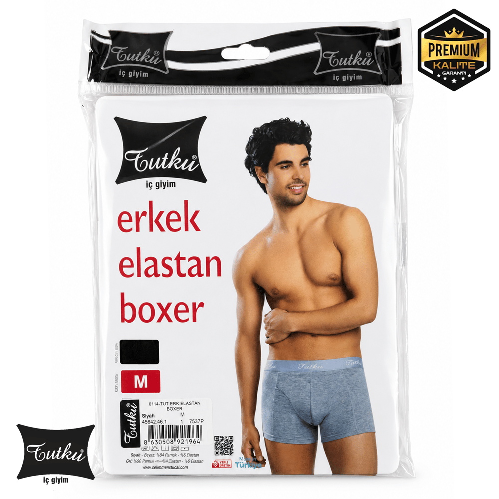 TUTKU 0114 ERKEK ELASTAN BOXER