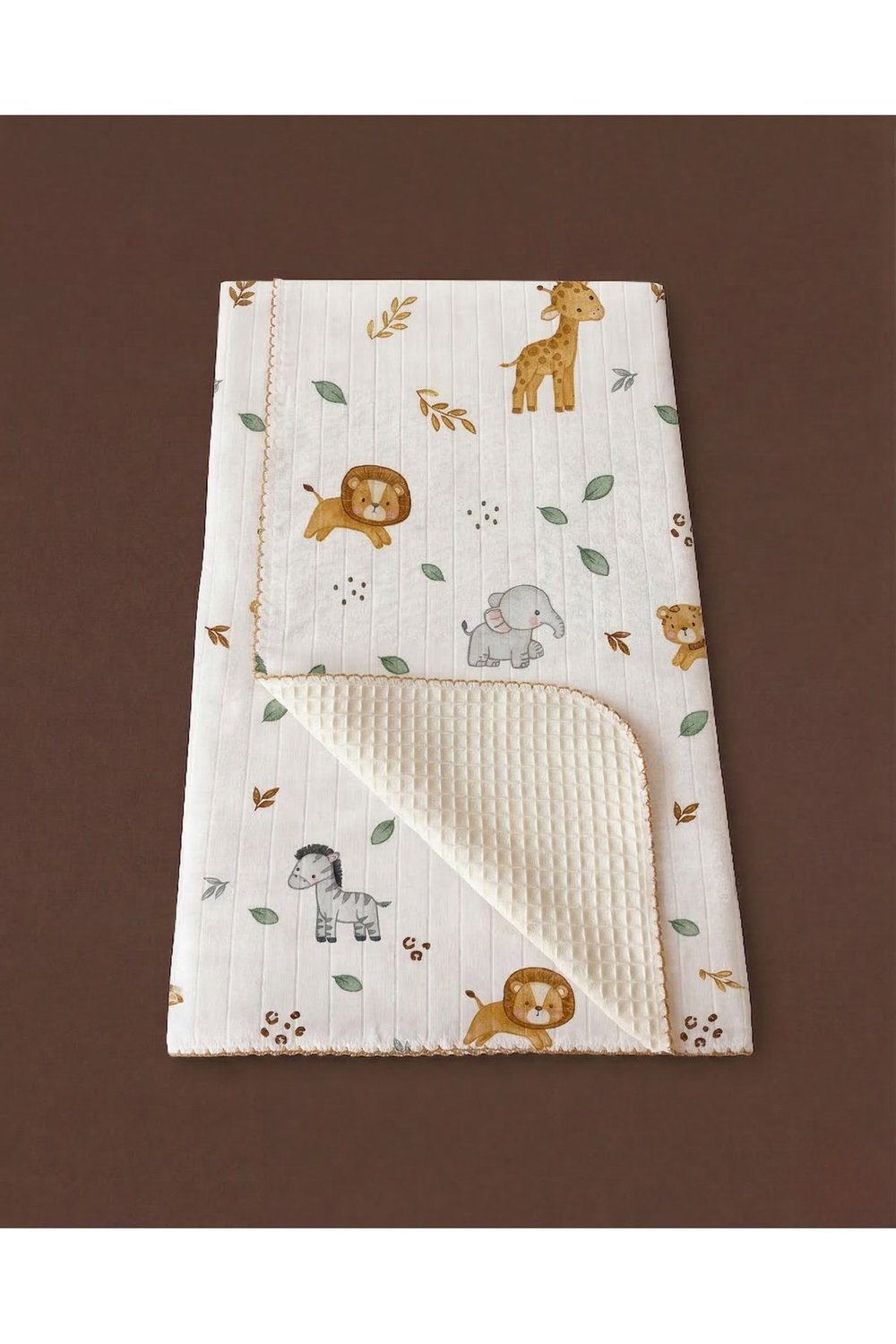 - %100 Pamuk Bebek Battaniyesi | Pikeli | 100x100