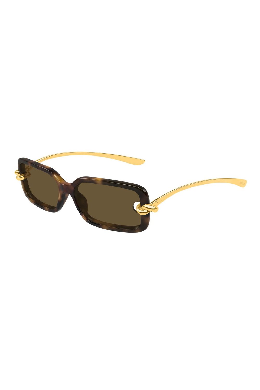 BV1439S 002 Havana Gold Knot Rectangle Gunes Gozlugu
