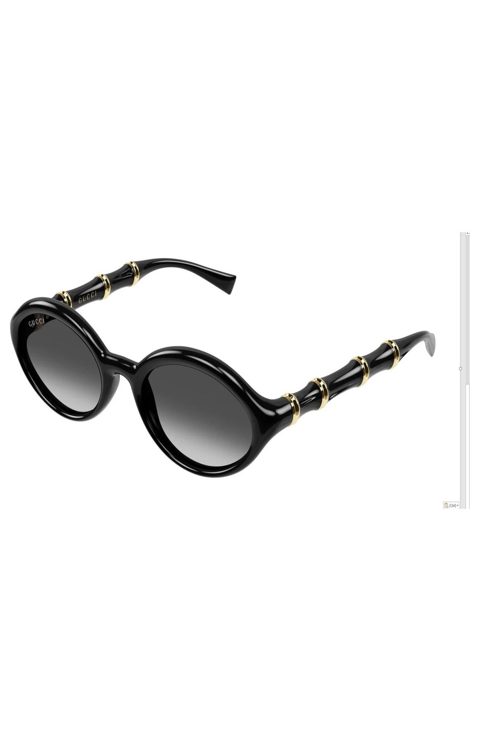 GG2059S 001/ Ekartman: 51*19-140 Kadın Güneş Gözlüğü Siyah Kemik Çerçeve Füme Degrade Lens UV400