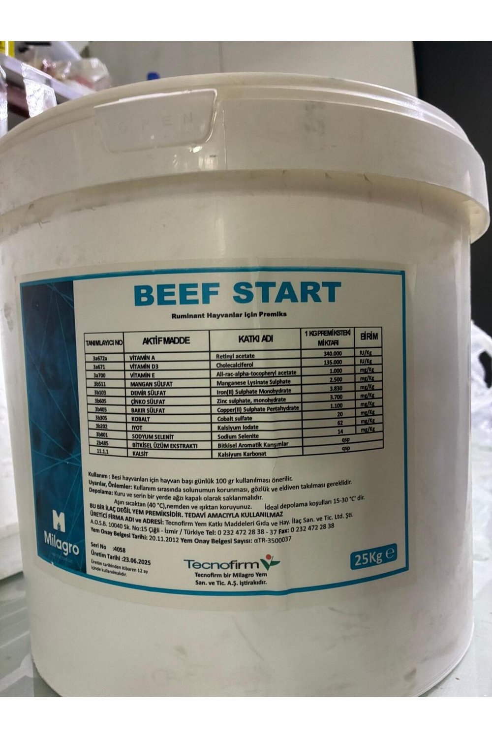 beef start 25KG Kova
